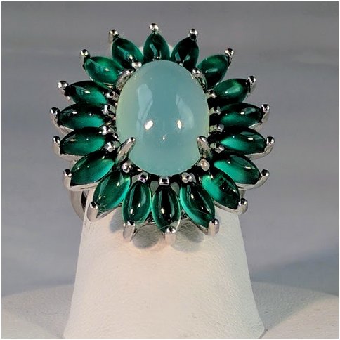 Chalcedony and Green Aventurine